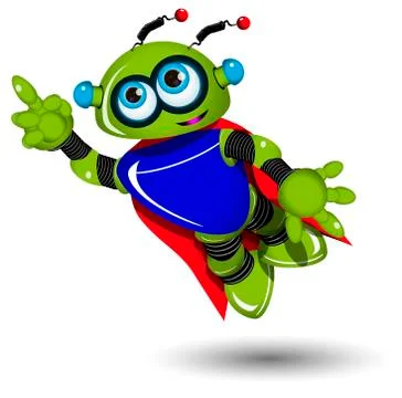 Super Robot Stock Illustration