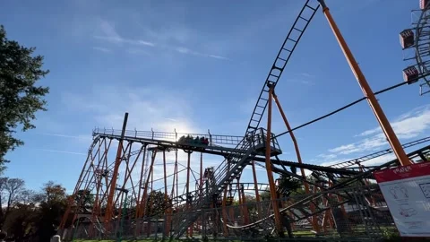 Super Roller Coaster, Prater Vienna 動画素材 167429341