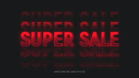 Super Sale banner template Stock Illustration