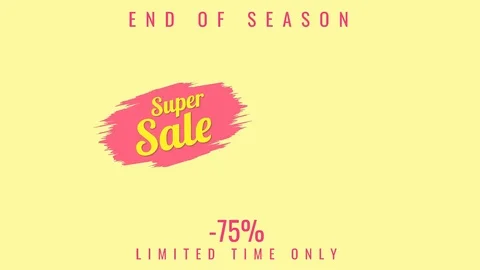 Super sale Motion graphics animation set Stock Footage 122491982