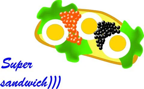 Super sandwich Stock Illustration