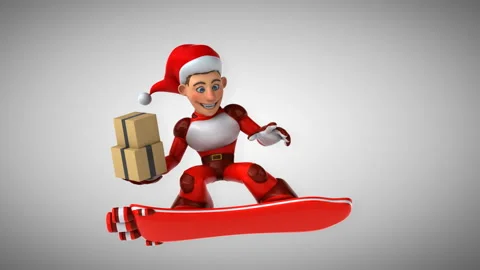 Super Santa Claus - 3D Animation | Stock Video | Pond5