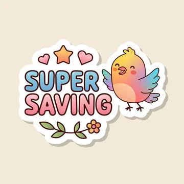Super-saving-sale-label Illustration
