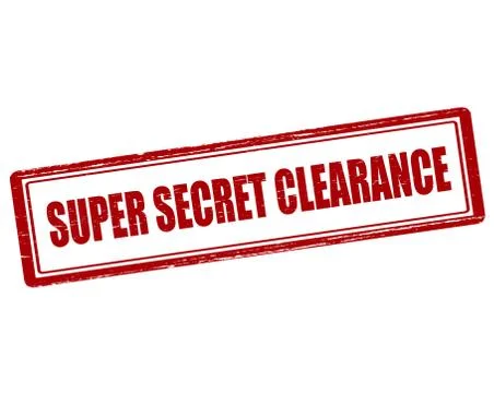 Super secret clearance Stock Illustration
