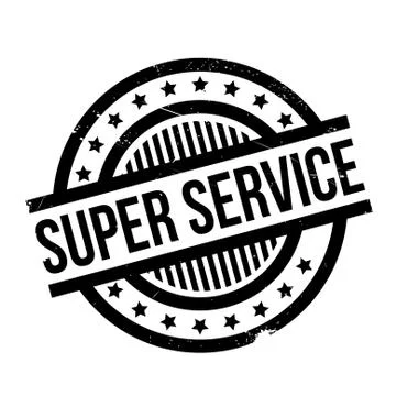 Super Service rubber stamp Stock Illustration