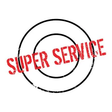 Super Service rubber stamp Stock Illustration