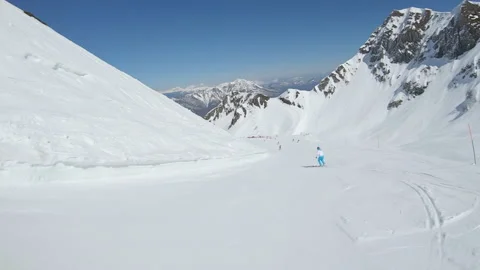 Super ski ride Stock Footage 149420492