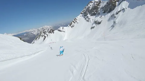 Super ski ride Stock Footage 149420787