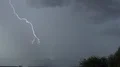 super slo mo multiple lightning strikes close over a valley HD 동영상