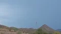 super slomo daytime lightning strikes over desert hills HD 동영상