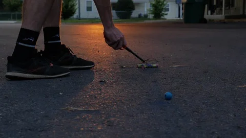 Super Slomo lighting an 3 exploding flower fireworks Stock Footage 111684656