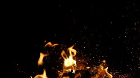 Super slow mo fire Stock Footage 71642104