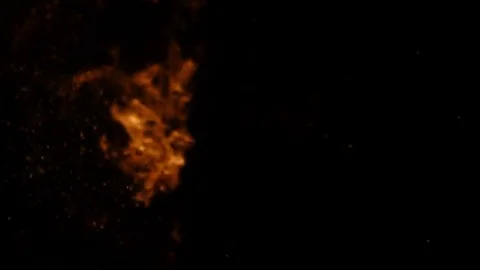 Super slow mo fire Stock Footage 71642293
