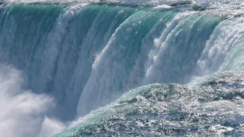 Super slow motion (180fps) close-up view of Niagara Falls, Canada 库存影片 99934512