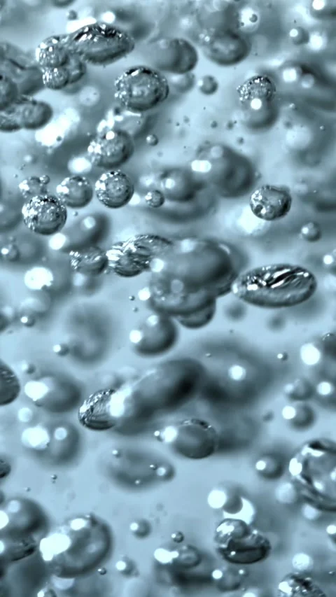 Super slow motion air bubbles underwater. Filmed on a high-speed camera at 1000 Stock Footage 335377193