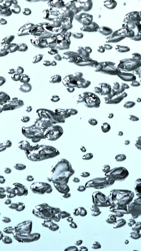 Super slow motion air bubbles underwater. Filmed on a high-speed camera at 1000 Stock Footage 335378321