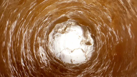 Super Slow Motion beer Vortex at 1000 fps Video stock 253470676