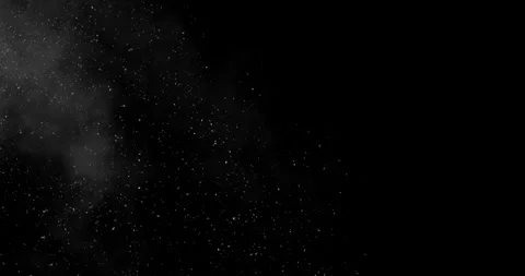 Super slow motion blizzard snow particles flying across a black background. Vidéo 335086757