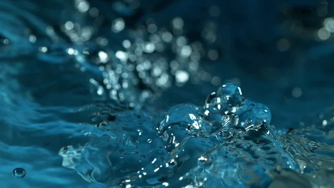 Super slow motion of bubbling water in detail. Stock Footage 112901082