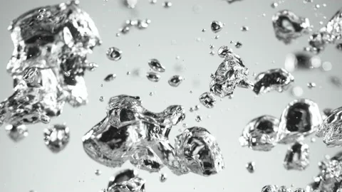Super slow motion of bubbling water in detail. Stock Footage 137642944