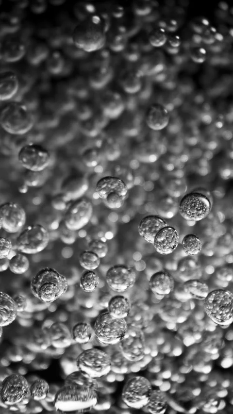 Super Slow Motion of Bubbling Water in Detail. Stock Footage 308708912