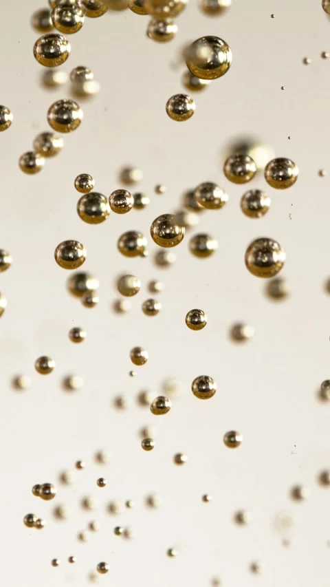 Super Slow Motion of Champagne Bubbles Texture. Stock Footage 290311054