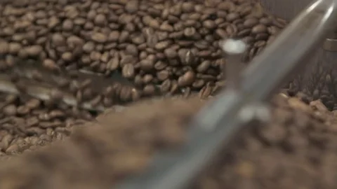 Super Slow Motion - Coffee Beans Stock-Footage 81311360