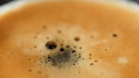 Super slow motion coffee drop Vídeo Stock 81989643