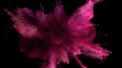 Color Burst - colorful blue pink smoke e, Stock Video