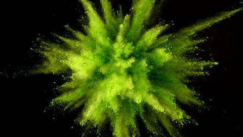 Super Slow Motion of Colored Powder Explosion. Stock Footage 282295837