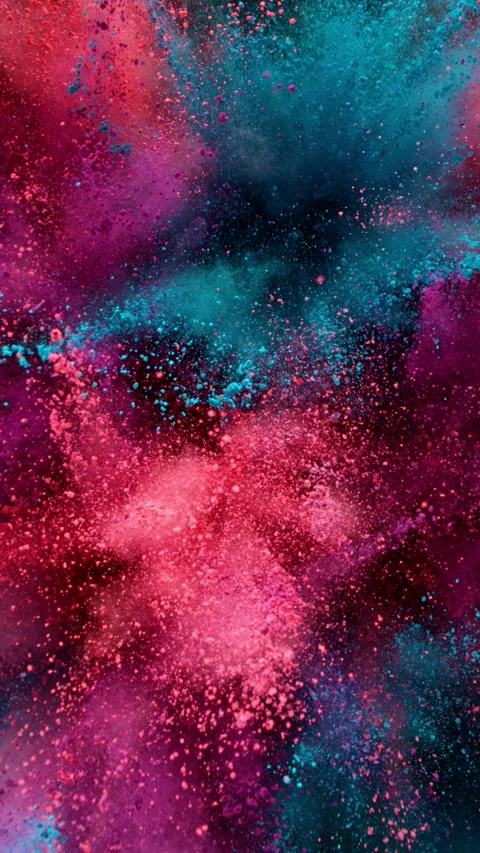 Super Slow Motion of Colored Powder Explosion. Stock Footage 290079326