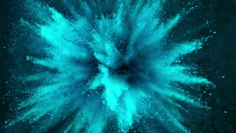Super Slow Motion of Colored Powder Explosion. Stock Footage 290454895