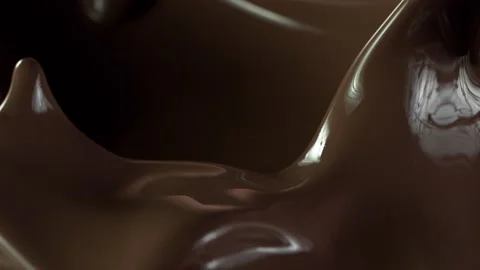 Super slow motion of dark hot chocolate splashing. Stock Footage 141258894