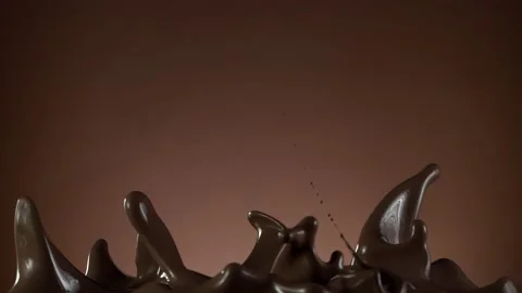 Super slow motion of dark hot chocolate splashing. Stock Footage 141282738