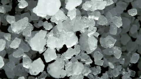 Super Slow Motion of exploding crushed ice towards camera Stock Footage 120883937