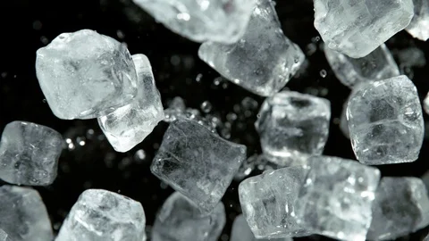 Super Slow Motion of exploding crushed ice Stock Footage 121282936