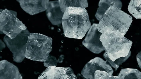 Super Slow Motion of exploding crushed ice Stock Footage 123167480