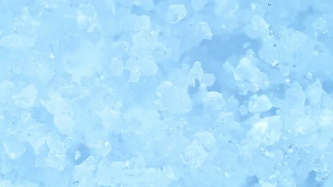 Super slow motion of exploding crushed ice, top view shot Stock Footage 129599812