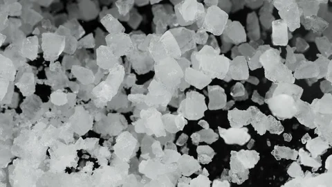 Super slow motion of exploding crushed ice, top view shot Stock Footage 129600663