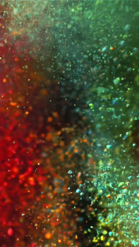 Super slow motion explosion of color powder. Filmed on a high-speed camera at 動画素材 335361366