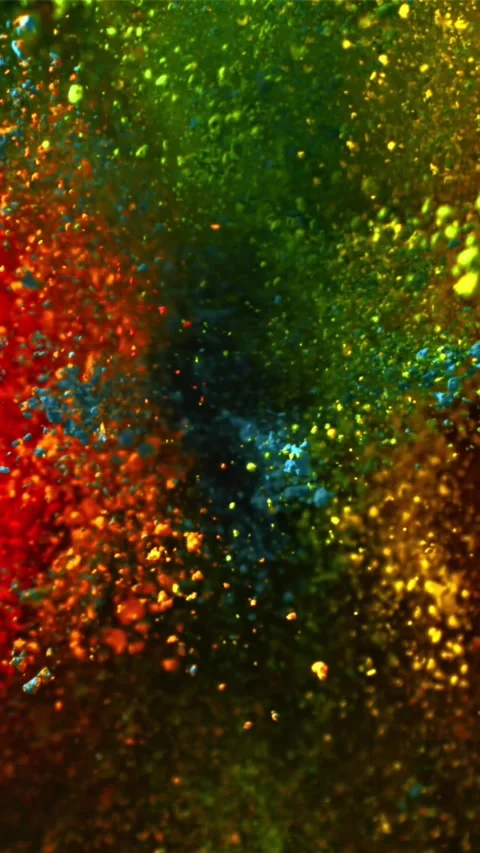 Super slow motion explosion of color powder. Filmed on a high-speed camera at 動画素材 335361919