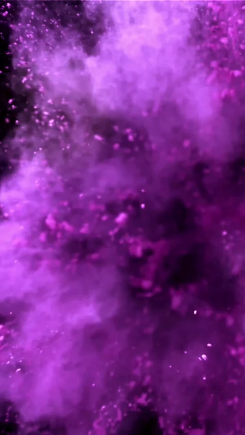 Super slow motion Explosion of color powder on black background. Filmed on a 動画素材 335362143