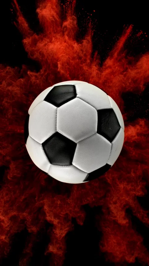 Super Slow Motion of Falling Soccer Ball Stock Footage 307207047