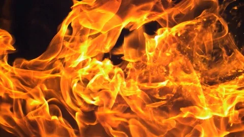 Super Slow Motion Fire From Aerosol Can Shot With Phantom Camera 8000 FPS Stock Footage 124246328
