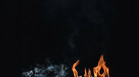 Super Slow Motion Fire and Flames Shot by High Speed Camera Stock Footage 1184342