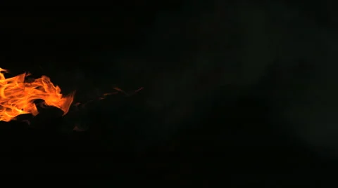 Super Slow Motion Fire and Flames Shot by High Speed Camera Stock Footage 1184354