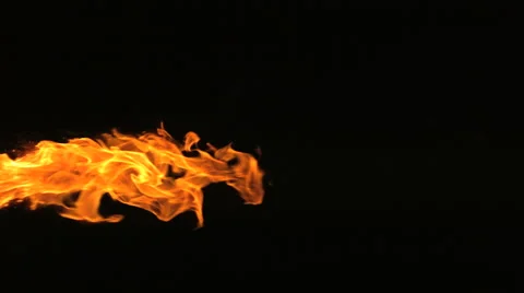 Super Slow Motion Fire and Flames Shot by High Speed Camera Stock Footage 1191902