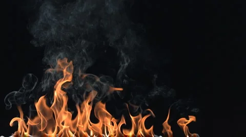 Super Slow Motion Fire and Flames Shot by High Speed Camera Stock Footage 1198472