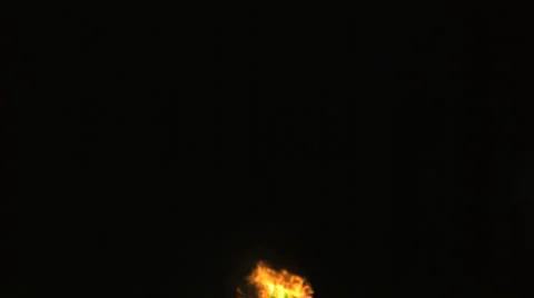 Super Slow Motion Fire and Flames Shot by High Speed Camera Stock Footage 1200037