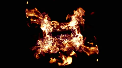 Super Slow Motion Fire And Flames Shot with High Speed Camera Stock Footage 104809029